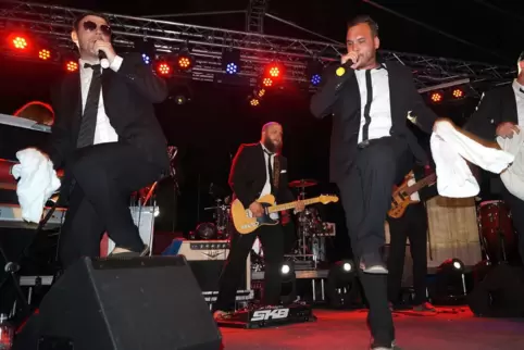 Die Music Monks beim Burg Lemberg Open Air. 