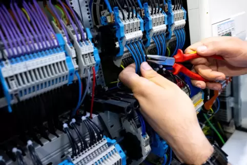  Für die Reparatur musste der Strom kurzzeitig abgestellt werden.
