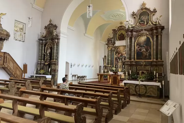 Blick in die Klosterkirche. 