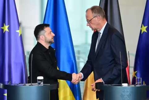 Am Mittwoch empfing Kanzler Friedrich Merz den ukrainischen Präsidenten Wolodymyr Selenskyj in Berlin. 