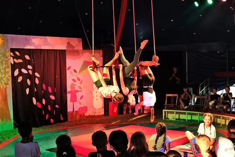 Trapezkunst im Zirkus Zappzarap.