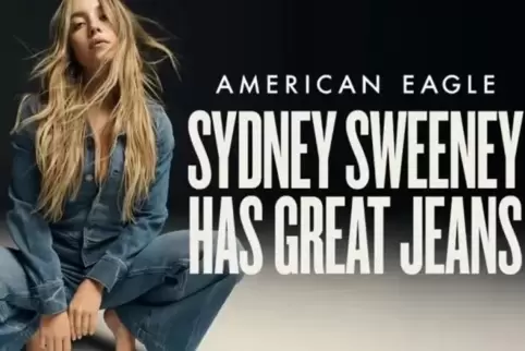 Großartige Jeans – und großartige Gene: Umstrittene Jeanswerbung mit „Euphoria“-Schauspielerin Sydney Sweeney. Großartige Jeans – und großartige Gene: Umstrittene Jeanswerbung mit „Euphoria“-Schauspielerin Sydney Sweeney.