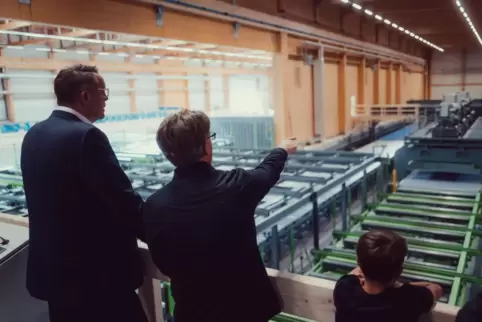 Eine der letzten großen Ansiedlungen in Kaiserslautern: die Firma CL Tech im Industriegebiet Nord. Das Foto zeigt einen Blick in
