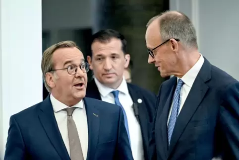Neues Gremium für sicherheitspolitische Fragen: Verteidigungsminister Pistorius und Kanzler Merz.