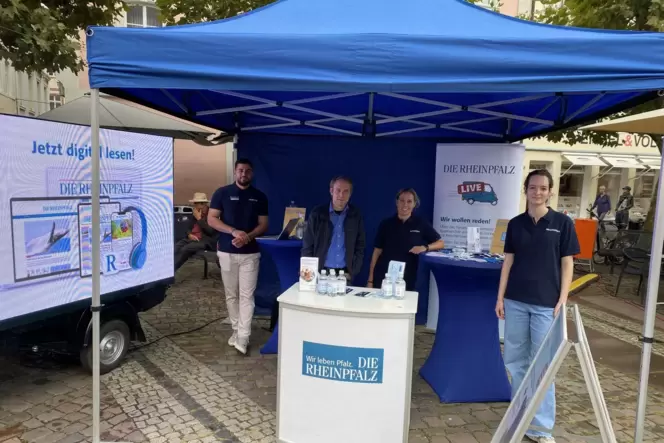 Das RHEINPFALZ-Team gab Lesern Tipps zum digitalen Lesen.