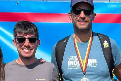 Triathlon-Asse: Tobias Dreyer (links) und Marco Weschler.