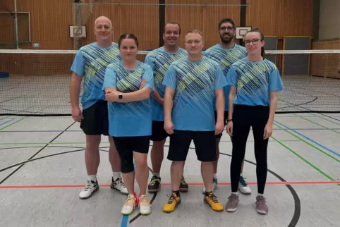Münchweilers Verbandsligateam: (von links) Michael Holowacz, Nadja Holowacz, Jens Steinbach, Christopher Salzmann, Bastian Kette
