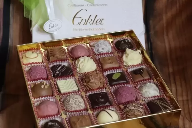 Handgemacht: Pralinen der Confiserie Enkler.