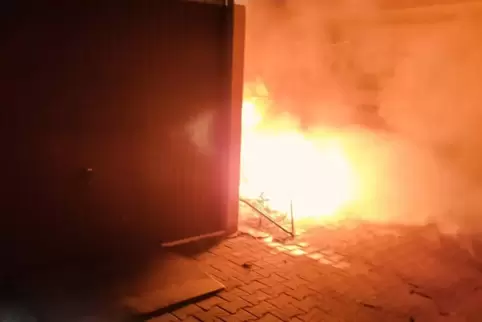 Ein Bild aus der Brandnacht.