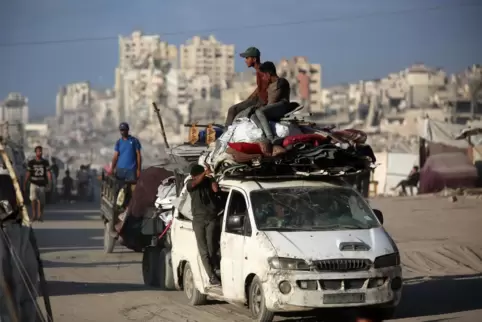 Wer kann, flüchtet aus Gaza-Stadt.
