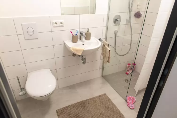 Im Wohnheim gibt es schon erste Mieter. 
