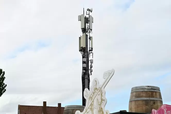 Mobilfunkmast auf dem Wurstmarkt
