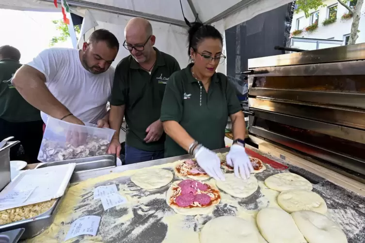Pizza darf nat&uuml;rlich nicht fehlen bei der Serata Italiana.