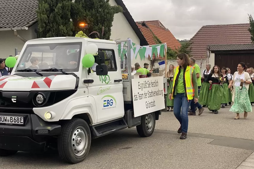 Die Stadtverwaltung Grünstadt war auch mit dabei.