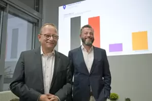 Klaus Blettner (links) und Jens Peter Gotter lagen in allen Stadtteilen vorne. 