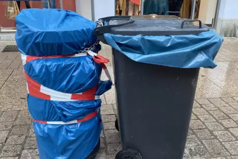 Nebeneinander: Beim Bauernmarkt sollte nur die graue Tonne verwendet werden. Nebeneinander: Beim Bauernmarkt sollte nur die graue Tonne verwendet werden.