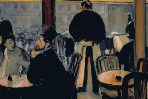 Albert Weißgerber: „Pariser Café“, 1906.