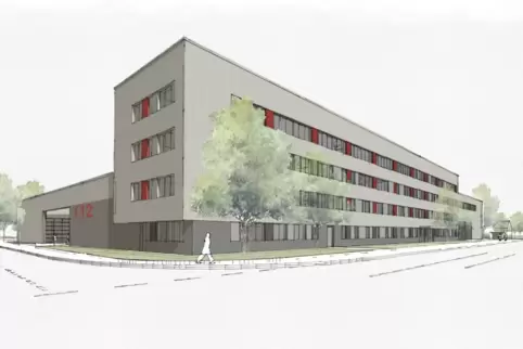 Plan: So könnte die neue Feuerwache aussehen. Plan: So könnte die neue Feuerwache aussehen.
