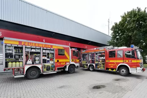 Tanklöschfahrzeuge der Speyerer Feuerwehr.