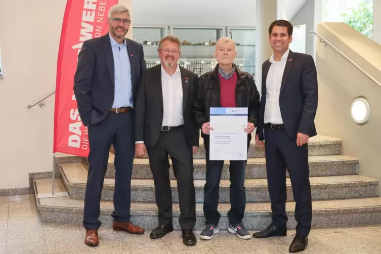 Michael Wafzig (Vizepr&auml;sident der Handwerkskammer der Pfalz), Dirk Fischer (Pr&auml;sident der Handwerkskammer der Pfalz), Maler- und