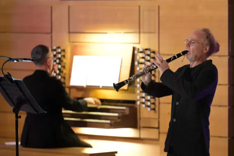 Christian Wolf, Klarinette, und Daniel Wolf, Orgel.