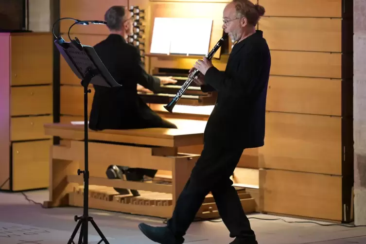 Christian Wolf, Klarinette, und Daniel Wolf, Orgel.