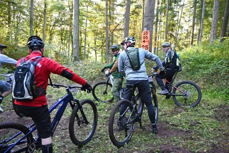 Wohin fahren wir? Hier trennt sich die 25er-Distanz von den beiden l&auml;ngeren Strecken.