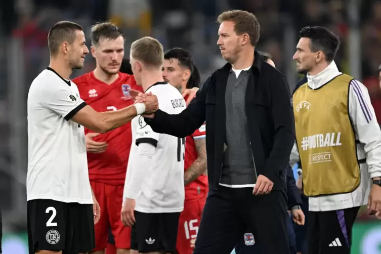 Julian Nagelsmann nach dem Sieg gegen Luxemburg.