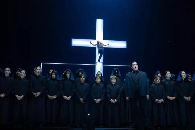 Szene aus Puccinis &bdquo;Tosca&ldquo;. 