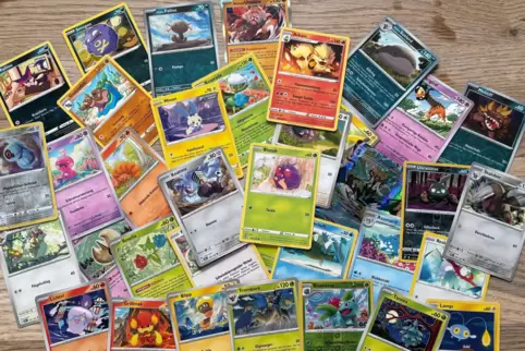 Begehrte Sammelobjekte: Pokemon-Karten.