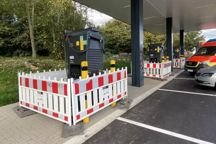 Noch sind die Lades&auml;ulen abgesperrt.