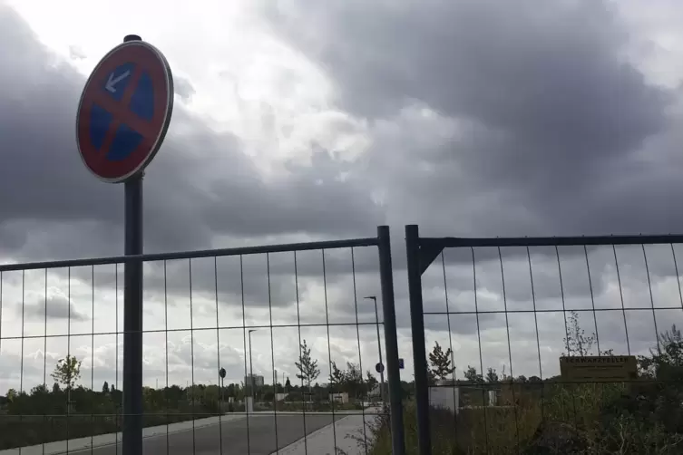 Das 15 Hektar gro&szlig;e Baugebiet ist mit Z&auml;unen abgegrenzt. 