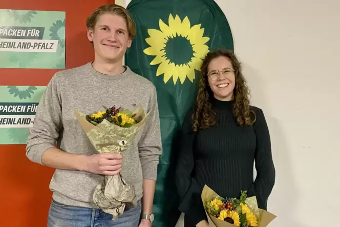 Grünes Duo für die Landtagswahl: Lena Fröhlich und Lars Böhm.