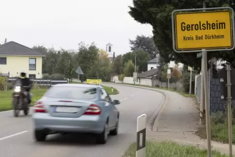 Zwischen den Ortsschildern in Gerolsheim auf der L520 wird zu schnell gefahren, meinen die Einwohner. 