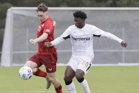 Er legte sich mächtig ins Zeug, konnte aber das Pokalaus nicht verhindern: Linus Tautenhahn, der Kapitän der U19 des 1. FCK (lin
