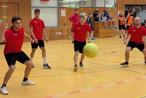 Das zweite TVR-Team, die SG Rieschweiler-Bonn, mit (von links) Henrik Speer, Jason Deck, Christopher Irmgartz und Martin Trofeni