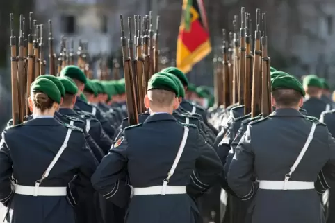 Soldaten des Wachbataillons der Bundeswehr. 