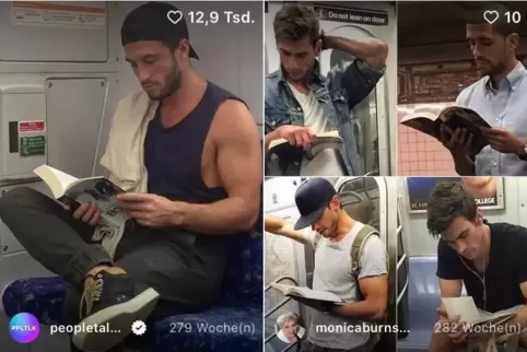 Wer liest, sieht besser aus: Hot Dudes Reading im Netz. Wer liest, sieht besser aus: Hot Dudes Reading im Netz.