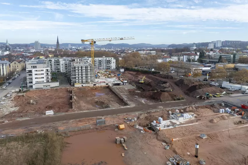 Die Baufelder sind vorbereitet.