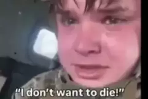 Der vermeintliche ukrainische Soldat. 