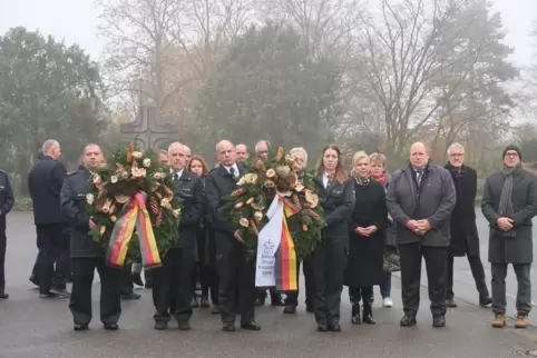 Feier zum Volkstrauertag in Mutterstadt.