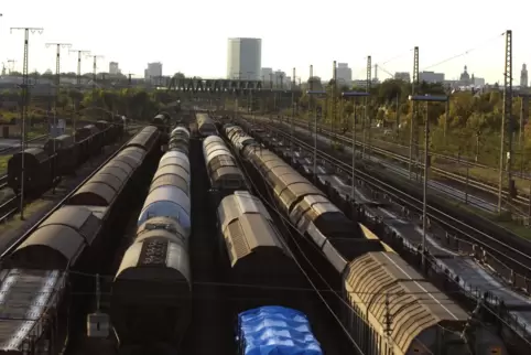 Der Mannheimer Rangierbahnhof spielt im Bahn-Güterverkehr eine zentrale Rolle. Bei einer linksrheinischen Trassenvariante wäre s