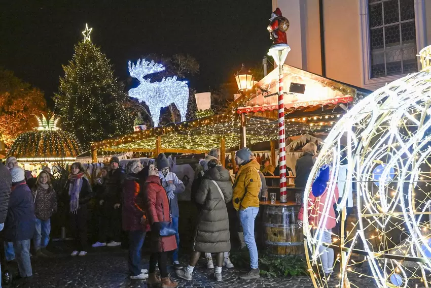 Der Frankenthaler Weihnachtsmarkt.