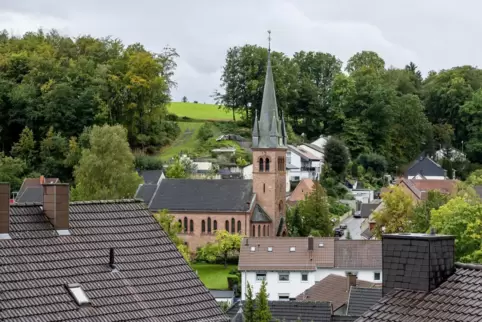 Ein Blick auf Erlenbach. 