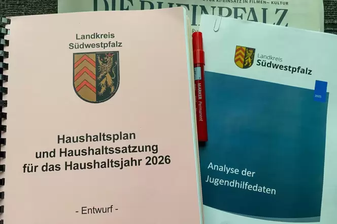 Bei einem Minus von 34 Millionen Euro im Jahr 2026 kann der Kreis Südwestpfalz nur auf Sparflamme investieren. Bei einem Minus von 34 Millionen Euro im Jahr 2026 kann der Kreis Südwestpfalz nur auf Sparflamme investieren.