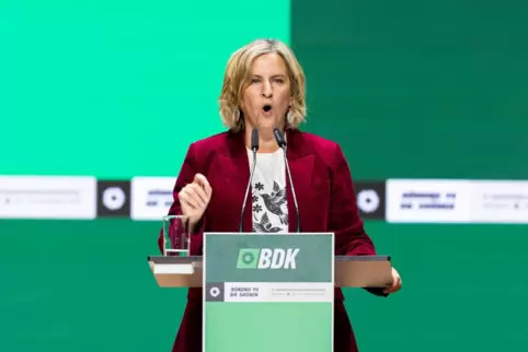 Katrin Eder beim Bundesparteitag der Grünen in Hannover. 