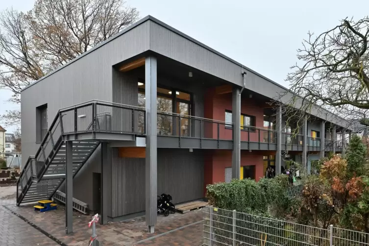 Die neue Kita St. Pius bietet Platz auf zwei Etagen.