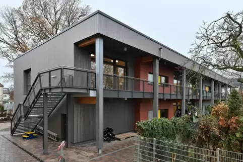 Die neue Kita St. Pius bietet Platz auf zwei Etagen.