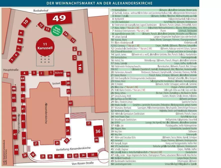 weihnachtsmarkt zweibr&uuml;cken alexanderkirche 2025