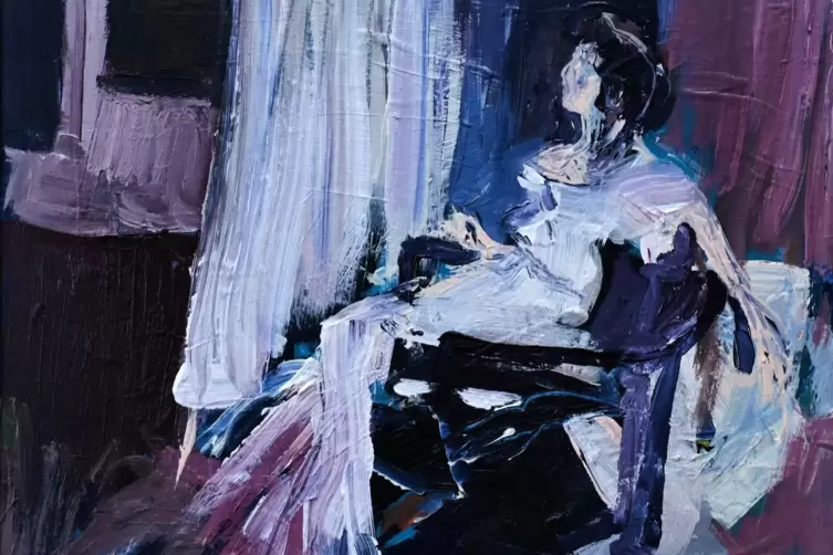 Karin Germeyer-Kihm: Detail aus &bdquo;Sitzende&ldquo;.